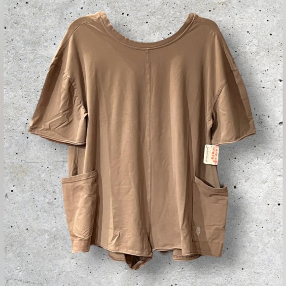 NWT Free People Hot Shot Tee Romper - Picture 5 of 16